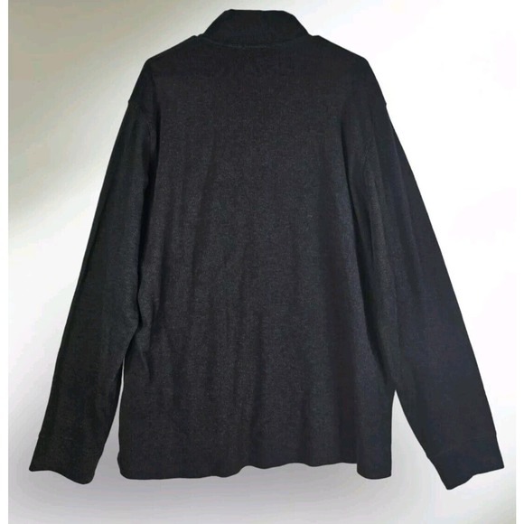 Polo‎ Ralph Lauren Estate Rib 1/4 Zip Dark Grey Sweater Men's Size XL New - Picture 2 of 5